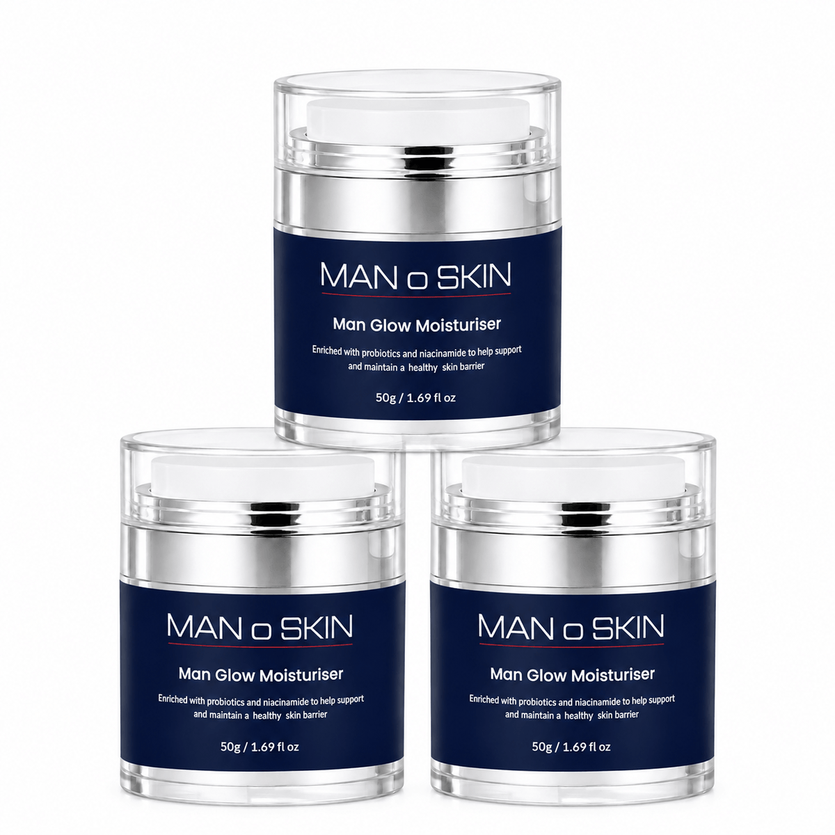 Man Glow Moisturiser Trio
